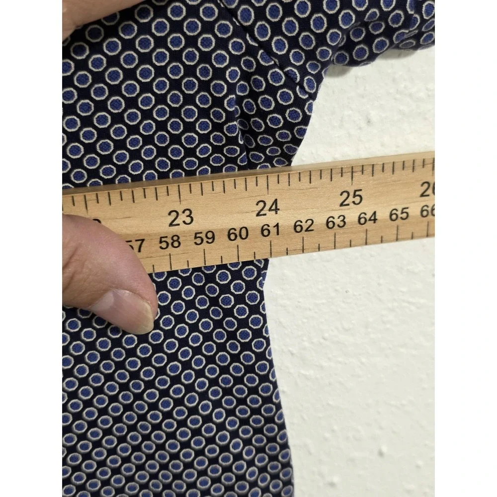 Polo Ralph Lauren Polo Shirt Mens XL Blue Custom Slim Fit Geometric Print Cotton